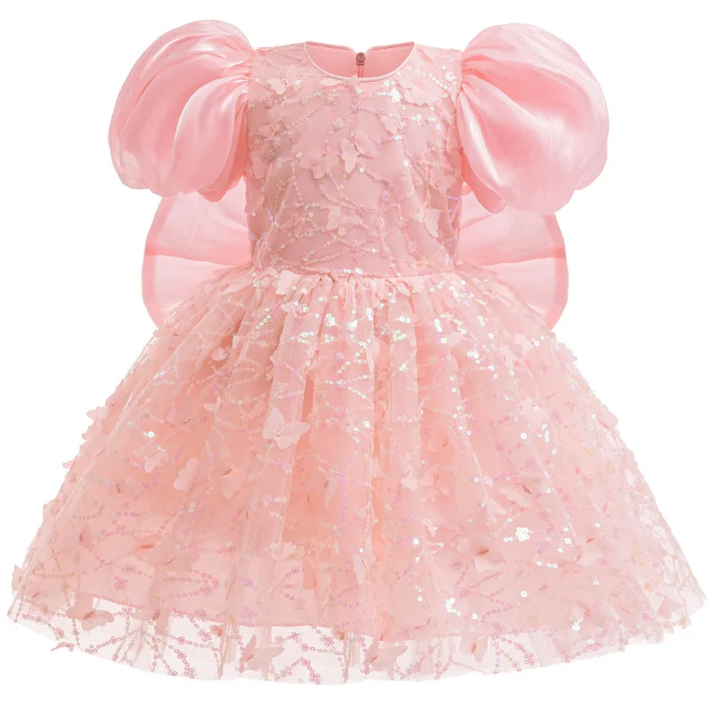 Pink Sequin Party Dresses For Girls Elegant Dresses Flower Girl Dresses For Weddings Butterfly Embroidery Mesh Children Dress
Pink Sequin Party Dresses For Girls Elegant Dresses Flower Girl Dresses For Weddings Butterfly Embroidery Mesh Children Dress
