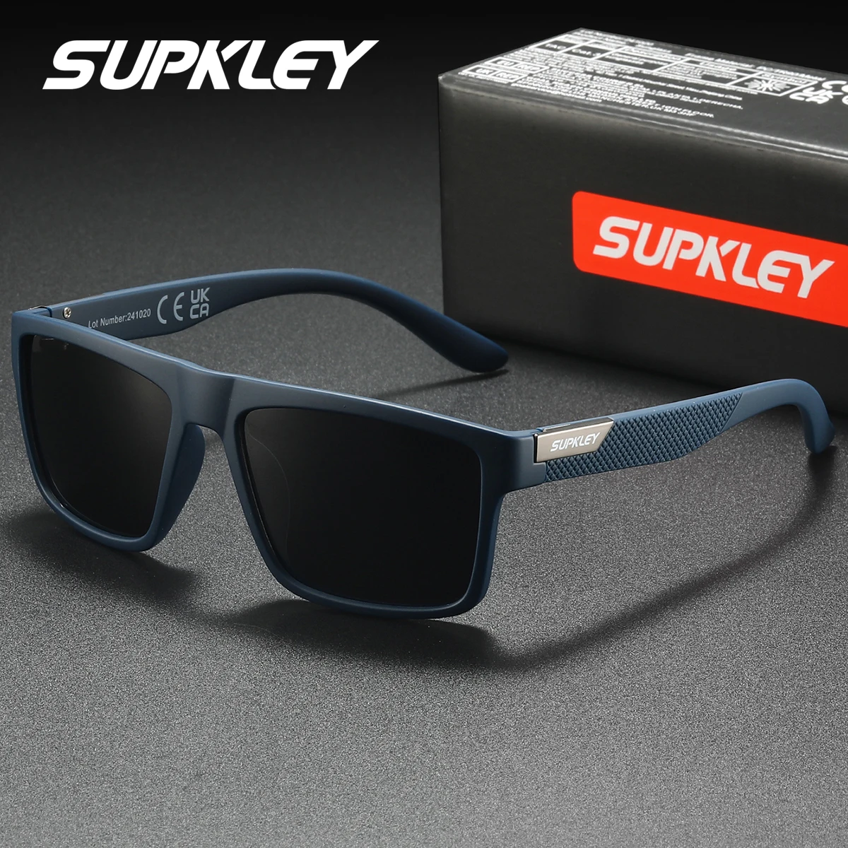 SUPKLEY Легкие и удобные поляризационные солнцезащитные очки в деловом стиле с квадратной оправой и защитой от ультрафиолета
SUPKLEY Легкие и удобные поляризационные солнцезащитные очки в деловом стиле с квадратной оправой и защитой от ультрафиолета