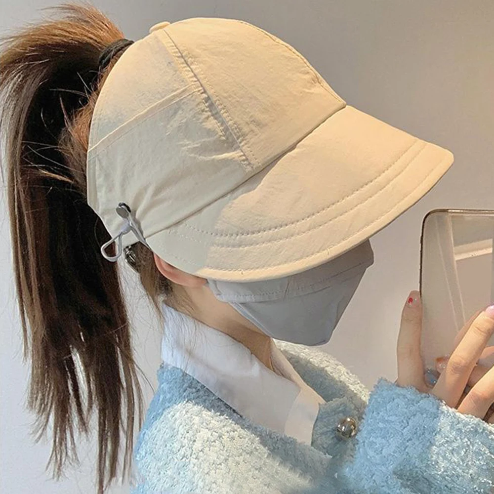 Women's Foldable Sunhat Wide Brim Outdoor Beach Caps Hollow Top Adjustable Ponytail Caps Outdoor UV Protection Visors Sport Hat
Women's Foldable Sunhat Wide Brim Outdoor Beach Caps Hollow Top Adjustable Ponytail Caps Outdoor UV Protection Visors Sport Hat