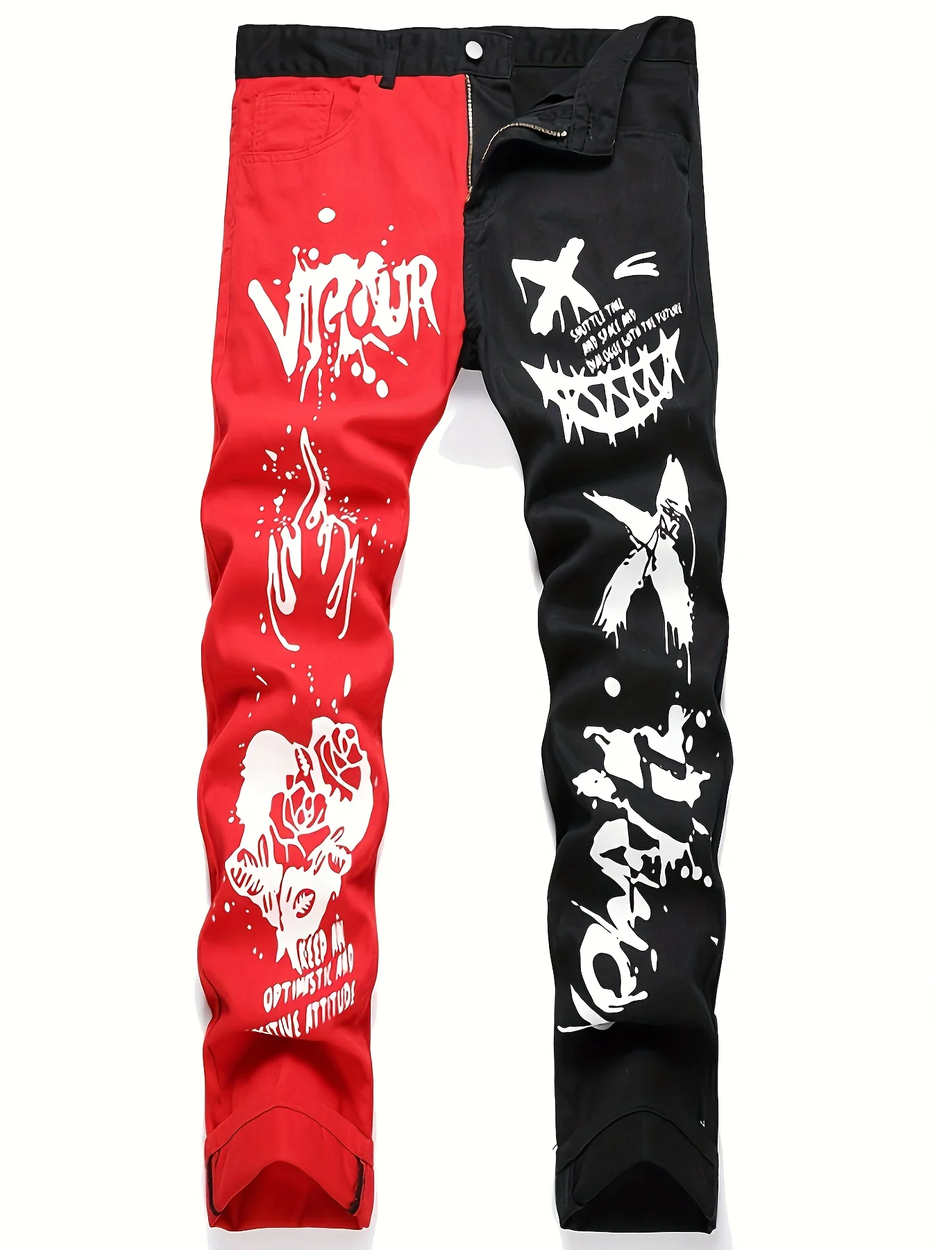 Men's spliced two tone trendy multi-color slim fit jeans
Men's spliced two tone trendy multi-color slim fit jeans