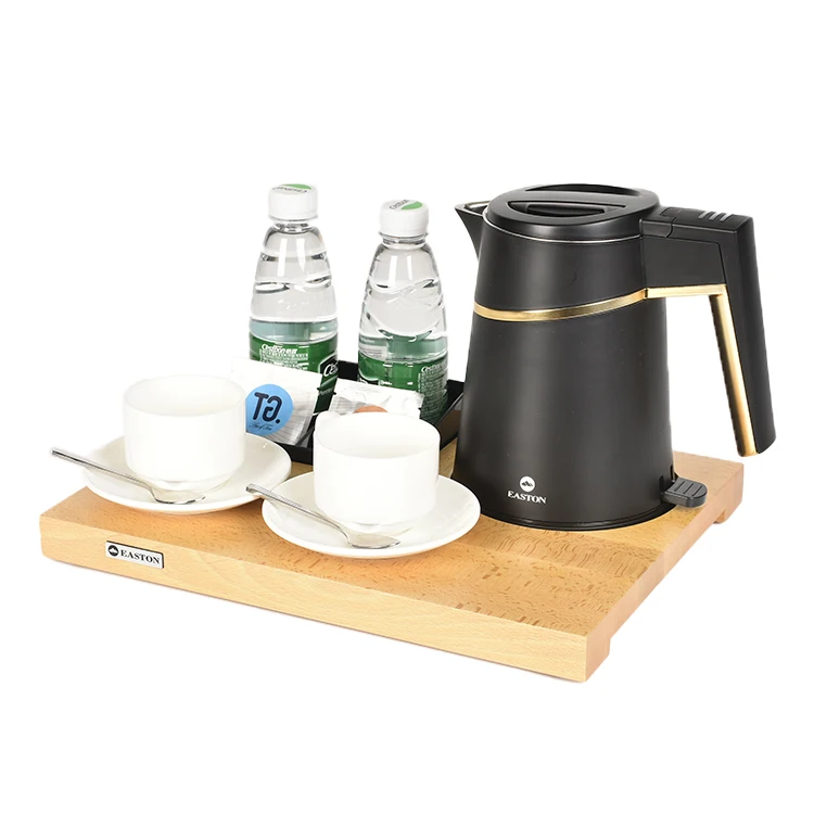 Hotel Stainless Steel Tea Water Boiler Fashionable Electric Kettle with Tray Set
Hotel Stainless Steel Tea Water Boiler Fashionable Electric Kettle with Tray Set