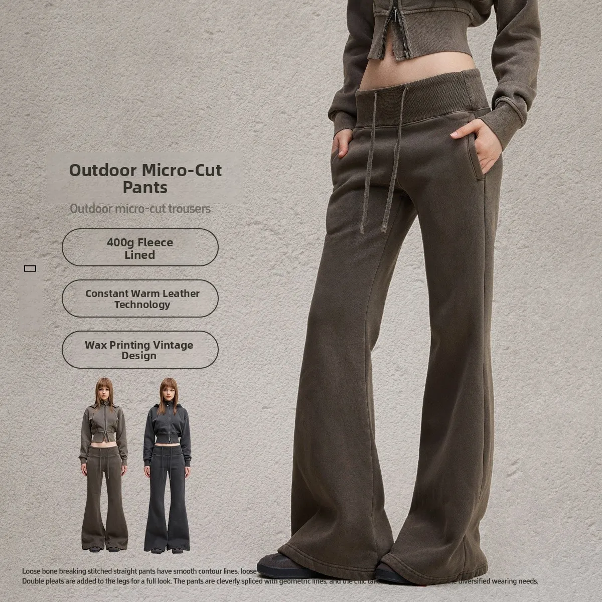 Slimming American Street Sle Yoga Pants Fce Lined Casual Bell Bot Women's Autumn Winter Faion plus Size Trousers
Slimming American Street Sle Yoga Pants Fce Lined Casual Bell Bot Women's Autumn Winter Faion plus Size Trousers