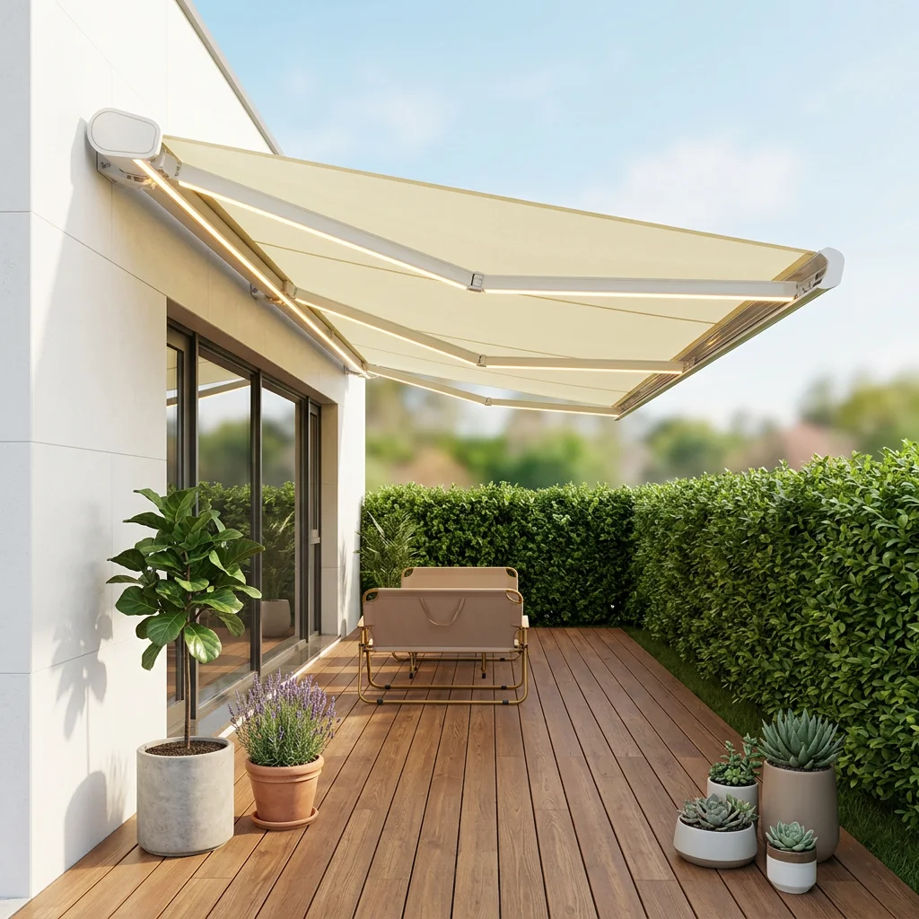 Waterproof UV Resistant Electric Retractable Awning, Full Cassette, Remote Operated, Outdoor Acrylic Sunshade For Year-Round Use
Waterproof UV Resistant Electric Retractable Awning, Full Cassette, Remote Operated, Outdoor Acrylic Sunshade For Year-Round Use