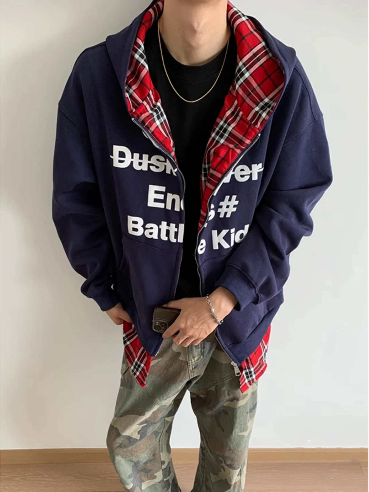 Cleanfit k Blue Plaid Hooded Sweater Fake Two-Piece Open Cardigan Men's Autumn Trendy Brand Heavyweight Hardwearing Hoodie
Cleanfit k Blue Plaid Hooded Sweater Fake Two-Piece Open Cardigan Men's Autumn Trendy Brand Heavyweight Hardwearing Hoodie