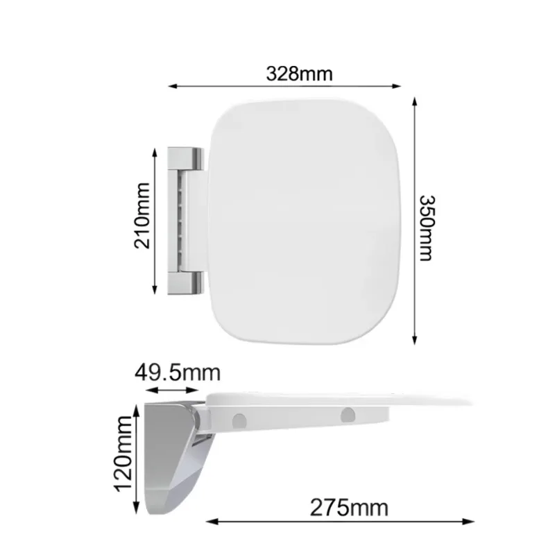 Modern design wall-mounted foldable bath chair Invisible shower stool with handle
Modern design wall-mounted foldable bath chair Invisible shower stool with handle