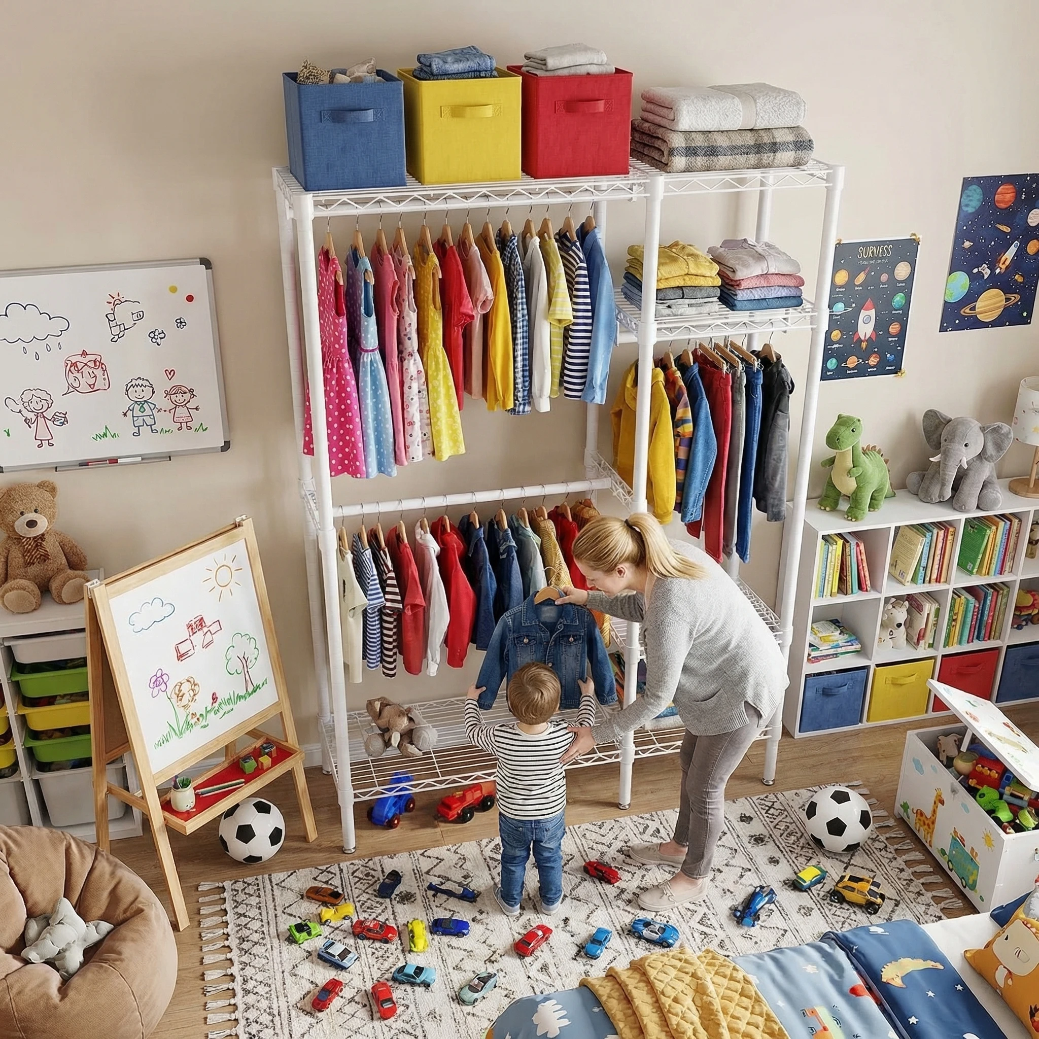 Modern White Two Column Wardrobe Cabinet, Spacious Independent Storage Space, Stable Daily Use Structure, Simple Appearance
Modern White Two Column Wardrobe Cabinet, Spacious Independent Storage Space, Stable Daily Use Structure, Simple Appearance