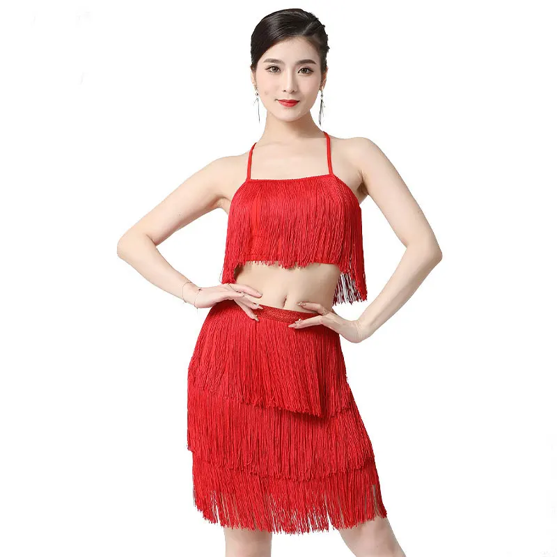 2pc Set Latin Women Latin Dance Training Tassel Clothing Sexy Ballroom Dress Tango Modern Dance Costumes Rumba Dancewear
2pc Set Latin Women Latin Dance Training Tassel Clothing Sexy Ballroom Dress Tango Modern Dance Costumes Rumba Dancewear