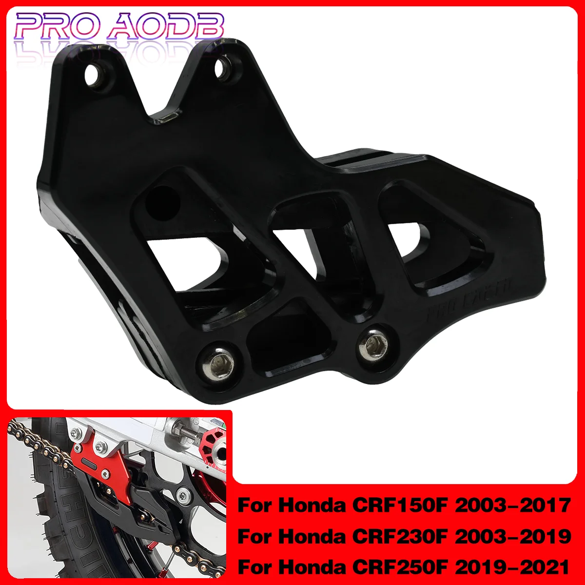 For Honda CRF 150F 230F 250F CRF150F CRF230F CRF250F 2003-2021 Motorcycle CNC Rubber Chain Guide Guard Protector Universal Parts
For Honda CRF 150F 230F 250F CRF150F CRF230F CRF250F 2003-2021 Motorcycle CNC Rubber Chain Guide Guard Protector Universal Parts