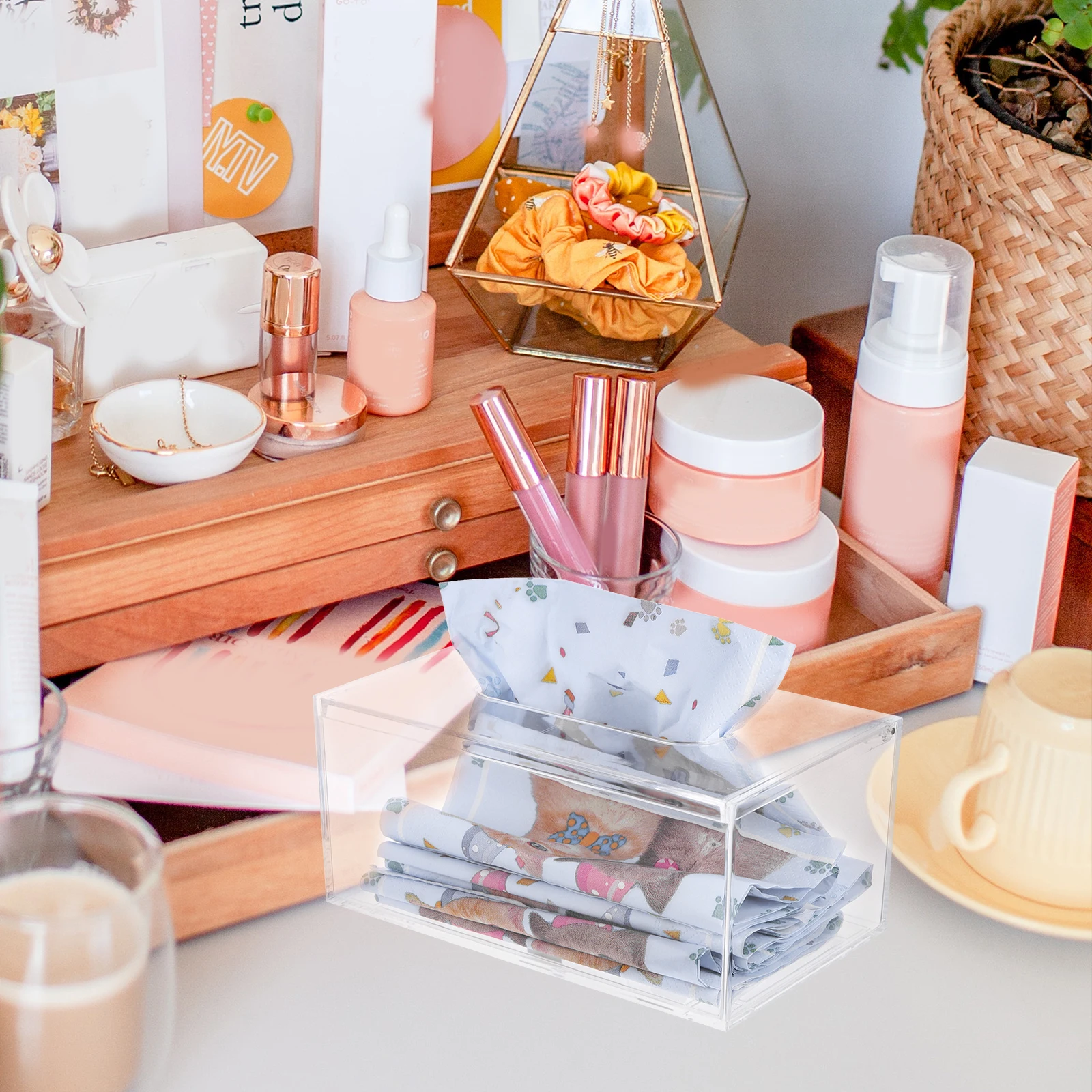 Acrylic Tissue Box Paper Towel Dispenser Flip style Cover Clear Napkin Container Home Car Decor Simple Storage Case
Acrylic Tissue Box Paper Towel Dispenser Flip style Cover Clear Napkin Container Home Car Decor Simple Storage Case