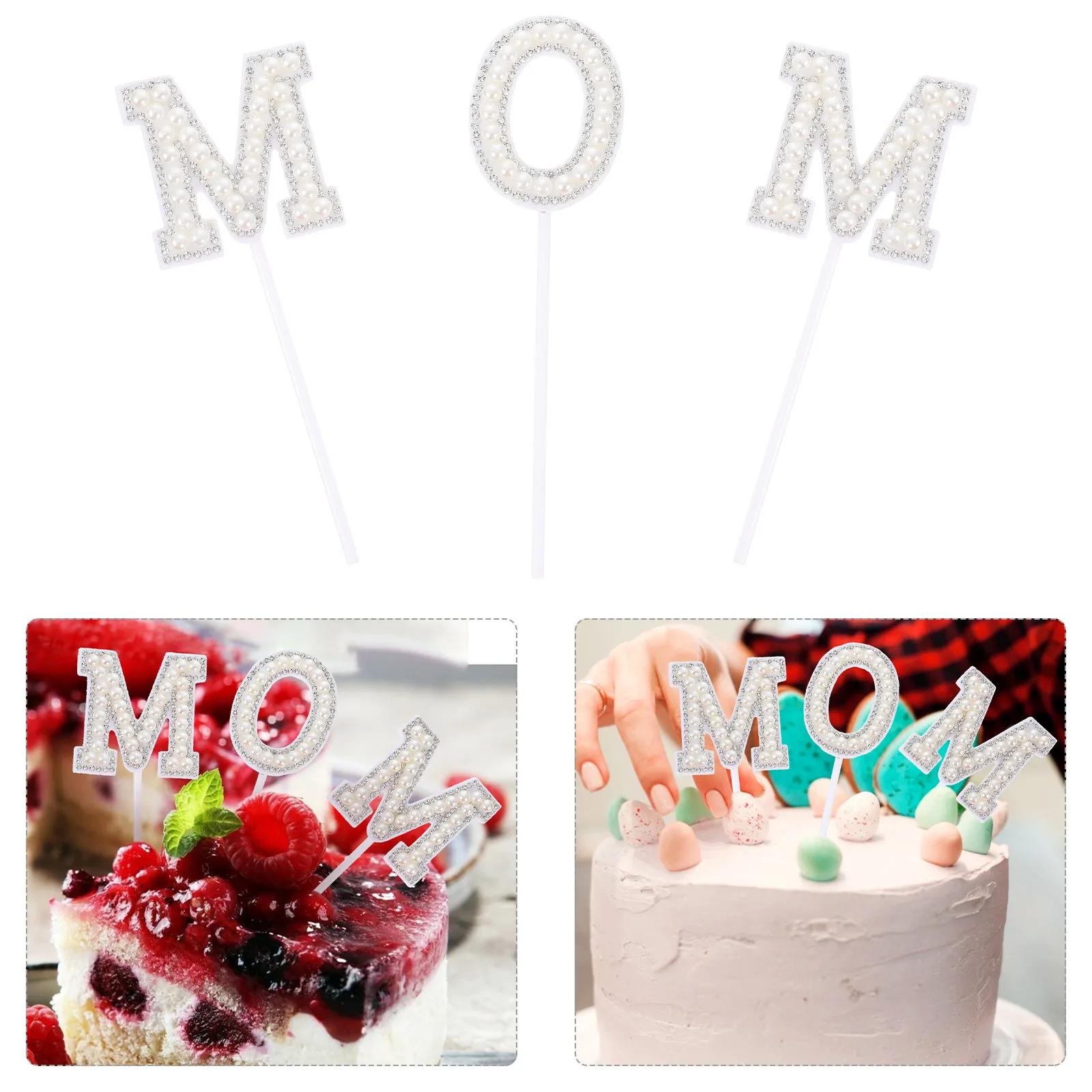 5Sets Premium Cake Decoration Set Fine Craftsmanship Non-Deforming Mom Cake Adornments for Mother's Day Cupcake Party Festive
5Sets Premium Cake Decoration Set Fine Craftsmanship Non-Deforming Mom Cake Adornments for Mother's Day Cupcake Party Festive