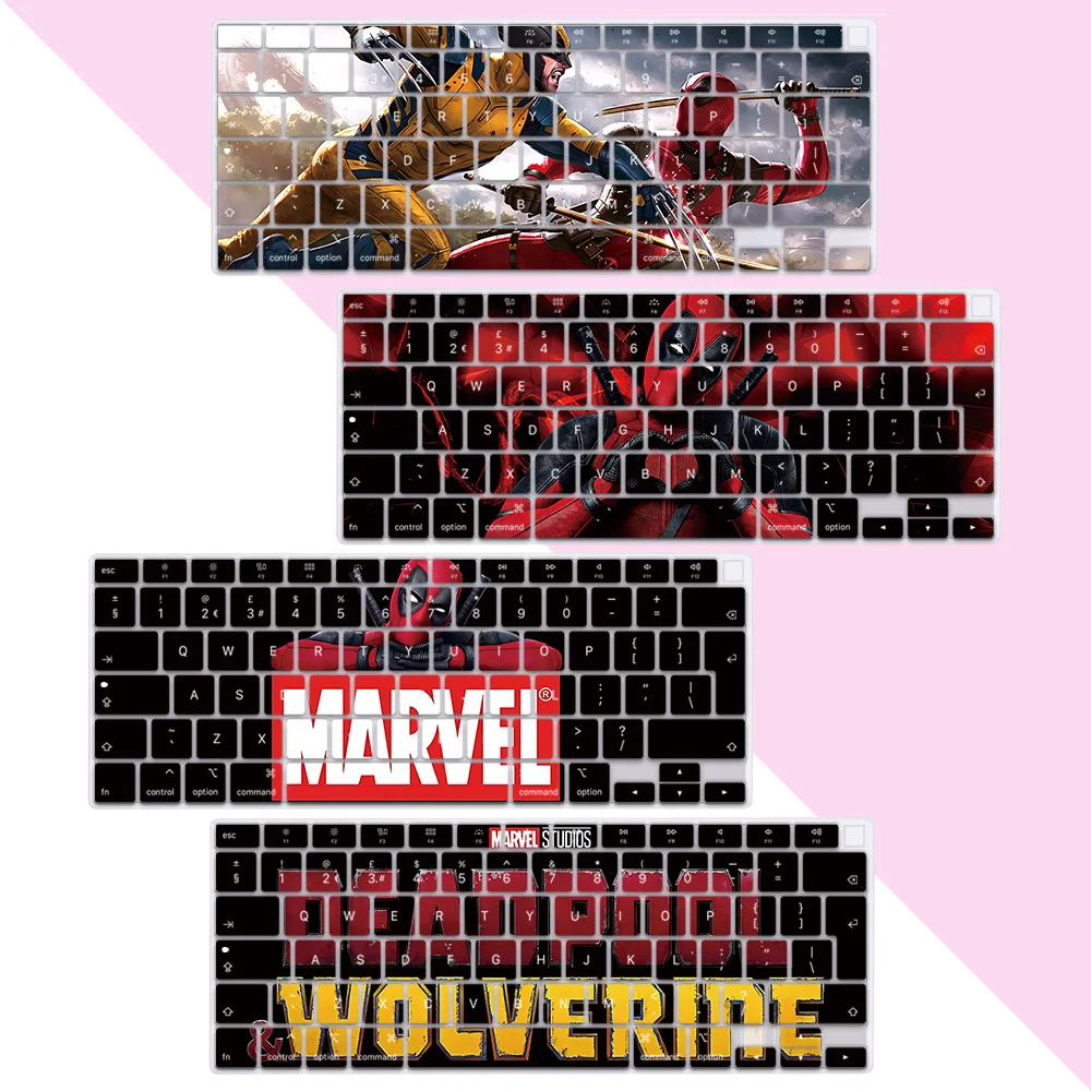 EU Layout Color Deadpools Super Heroes Print Soft Silicone Keyboard Cover For Macbook 2020 Air A2179 A2337
EU Layout Color Deadpools Super Heroes Print Soft Silicone Keyboard Cover For Macbook 2020 Air A2179 A2337