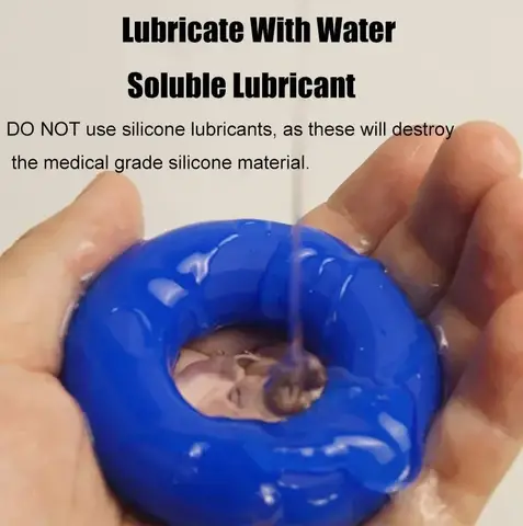 Silicone Ejaculation Delay Ring for Men - Scrotum Ball Stretcher, Prolonged Erection Adult Products Sex Toy