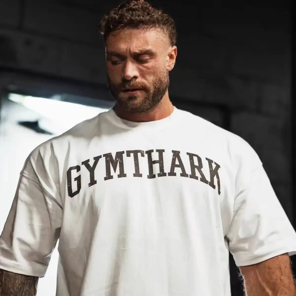 American muscular men's fitness training clothes shark combed cotton breathable fitness sports short-sleeved T-shirt
American muscular men's fitness training clothes shark combed cotton breathable fitness sports short-sleeved T-shirt