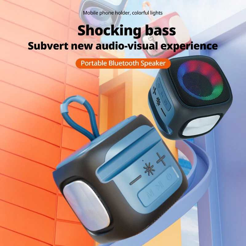 Bluetooth wireless speaker luminous mini portable colorful small speaker phone holder
Bluetooth wireless speaker luminous mini portable colorful small speaker phone holder