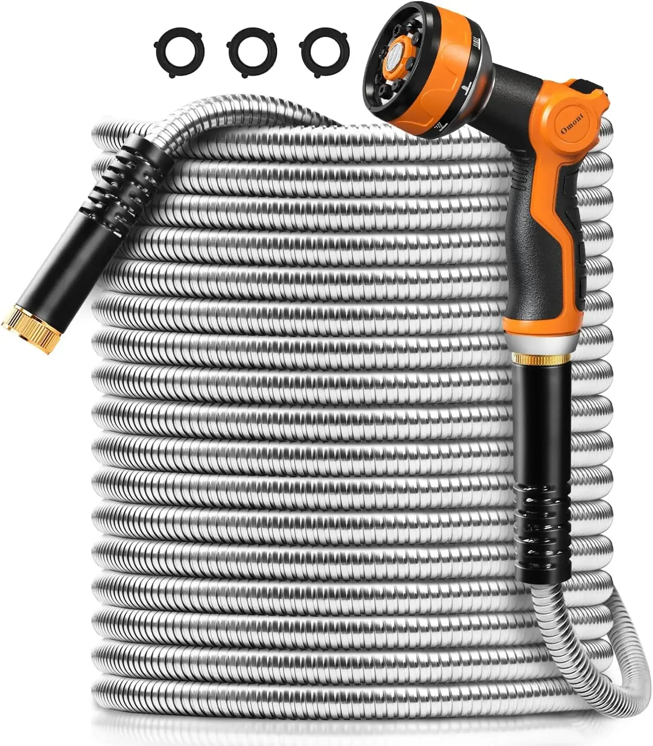BestsellerMetal Garden Hose 100FT, Stainless Steel Water Hose with Nozzle, Flexible, Lightweight, Puncture Proof, Never Kink & T
BestsellerMetal Garden Hose 100FT, Stainless Steel Water Hose with Nozzle, Flexible, Lightweight, Puncture Proof, Never Kink & T