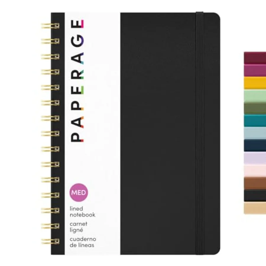 Lined Spiral Journal Notebook,,160 Pages, Hardcover Journal for Women and Men, Medium 5.5 in x 8 in - 100 GSM, Thick Paper, Spi
Lined Spiral Journal Notebook,,160 Pages, Hardcover Journal for Women and Men, Medium 5.5 in x 8 in - 100 GSM, Thick Paper, Spi