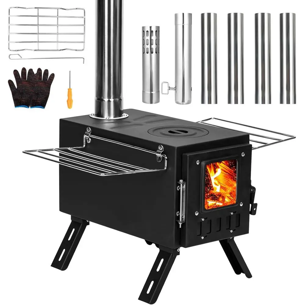 Enhanced Portable Wood Stove for Outdoor Adventures, Compact Camp Tent Stove with Spacious Firebox, High Sealing for Cooking and
Enhanced Portable Wood Stove for Outdoor Adventures, Compact Camp Tent Stove with Spacious Firebox, High Sealing for Cooking and
