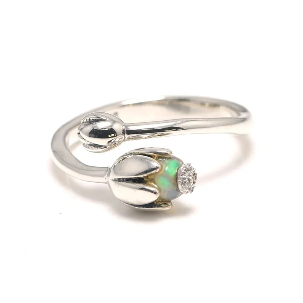 GQTORCH Real Solid 925 Sterling Silver Natural Rainbow Fire Opal Ring Lotus Flower Design Vintage Women Rings Jewelry
GQTORCH Real Solid 925 Sterling Silver Natural Rainbow Fire Opal Ring Lotus Flower Design Vintage Women Rings Jewelry