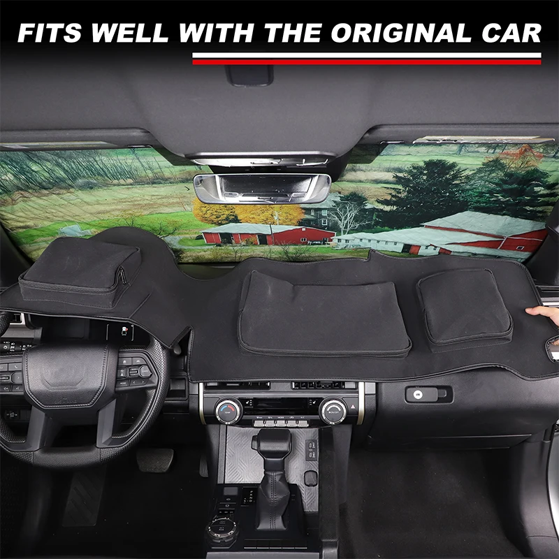 Gao Ruying For Toyota Tacoma 2024-2025 Car Dashboard Sunscreen Pad with Zipper Storage Bag Interior Car Accessories
Gao Ruying For Toyota Tacoma 2024-2025 Car Dashboard Sunscreen Pad with Zipper Storage Bag Interior Car Accessories