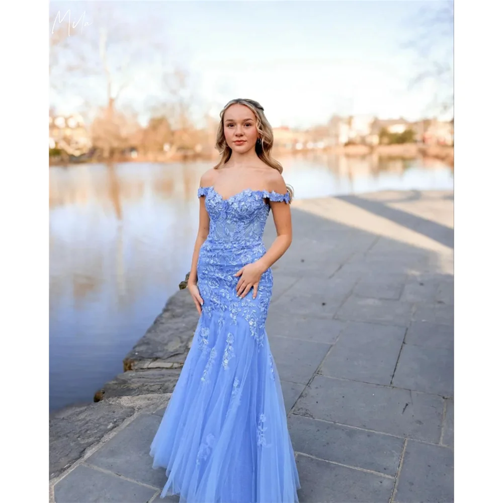 Mila Sweetheart Neck Mermaid Party Dresses Lace Embroidery Tulle Prom Dresses Floor-Length Customized Robes De Soirée 2025
Mila Sweetheart Neck Mermaid Party Dresses Lace Embroidery Tulle Prom Dresses Floor-Length Customized Robes De Soirée 2025