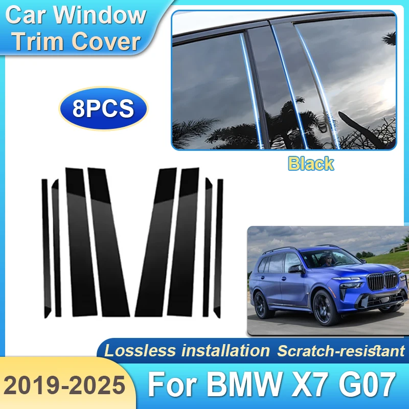 8pcs For BMW X7 G07 Accessories 2019 2020 2021~2025 Car Pillar Window Trim Cover Decoration Protection Film B C Column Stickers
8pcs For BMW X7 G07 Accessories 2019 2020 2021~2025 Car Pillar Window Trim Cover Decoration Protection Film B C Column Stickers