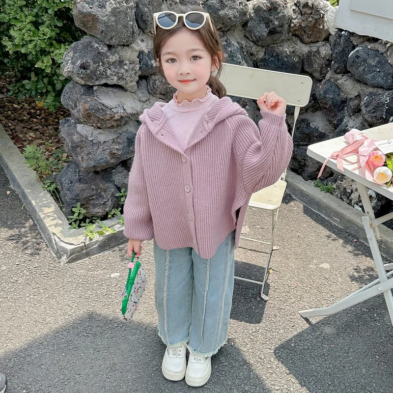 Girls Sweater Jacket Spring and Autumn 2024 New Children's Foreign Style Girls Autumn Casual Cardigan Knitted Sweater Set
Girls Sweater Jacket Spring and Autumn 2024 New Children's Foreign Style Girls Autumn Casual Cardigan Knitted Sweater Set