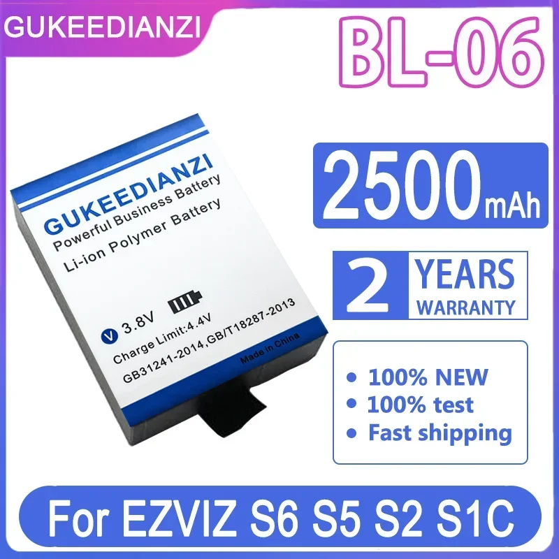 2500mAh Digital Camera Battery for EZVIZ S6 S5 S2 S1C - Reliable Power Source
2500mAh Digital Camera Battery for EZVIZ S6 S5 S2 S1C - Reliable Power Source