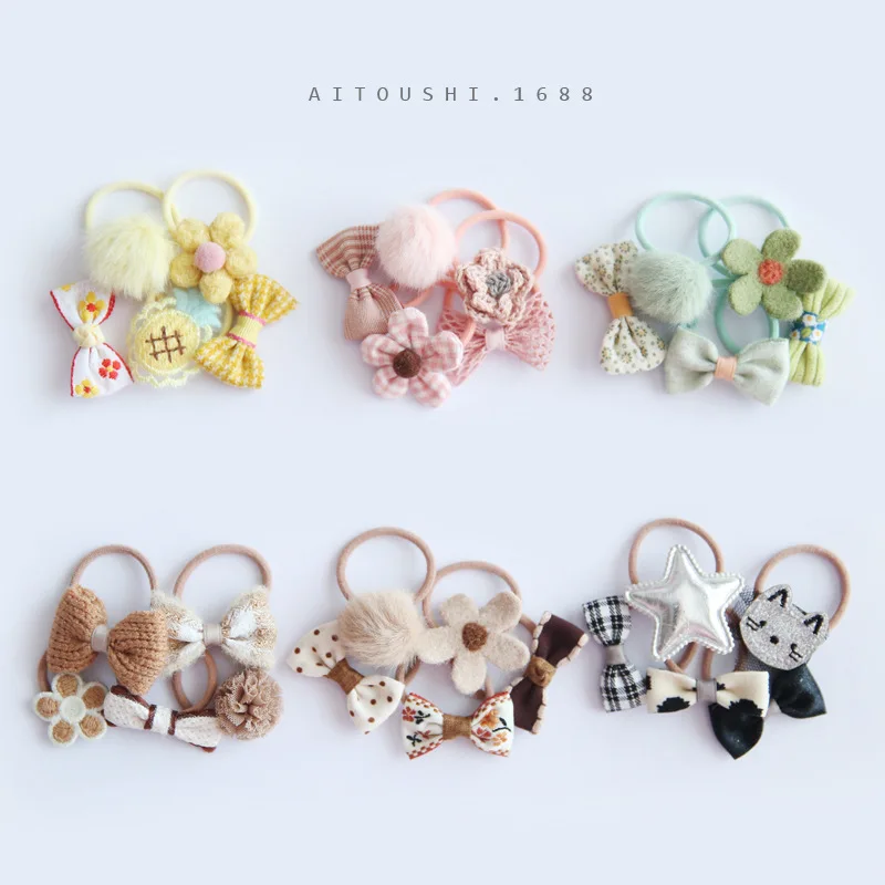 5Pcs/Set Cute Cartoon flower Rabbit Hair Band Girls Elastic Rubber Band Headwear Flower Bow Baby Kids Hair Accessories Ornaments
5Pcs/Set Cute Cartoon flower Rabbit Hair Band Girls Elastic Rubber Band Headwear Flower Bow Baby Kids Hair Accessories Ornaments