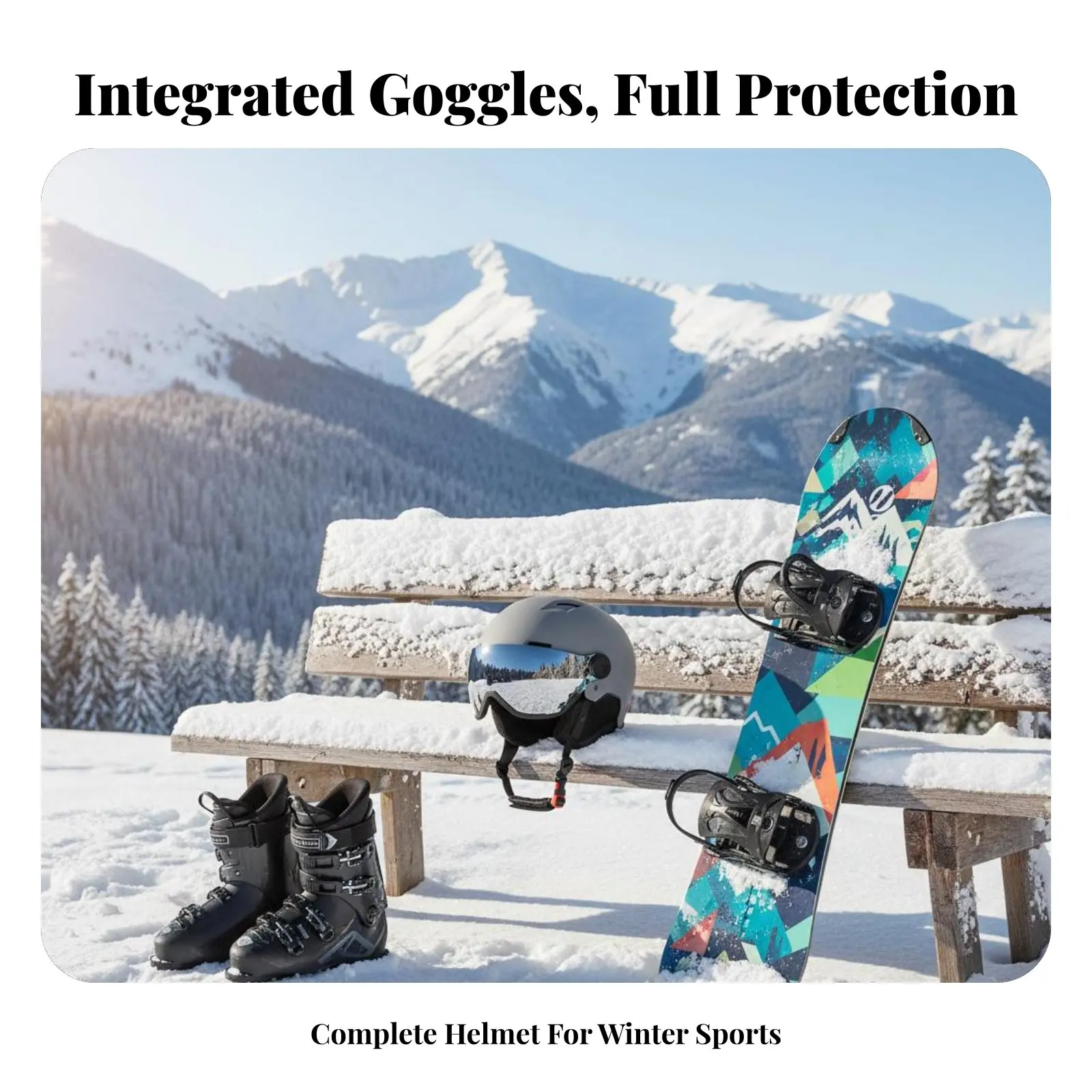 Шапка-шлем для катания на лыжах со встроенными очками, зимняя, с термозащитой, ударопрочная, унисекс, для зимних видов спорта
Шапка-шлем для катания на лыжах со встроенными очками, зимняя, с термозащитой, ударопрочная, унисекс, для зимних видов спорта