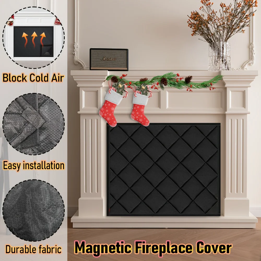 Magnetic Fireplace Cover Easy Install Indoor Outdoor Windproof Heat Loss Protection Pet Insect Proof Polyester
Magnetic Fireplace Cover Easy Install Indoor Outdoor Windproof Heat Loss Protection Pet Insect Proof Polyester