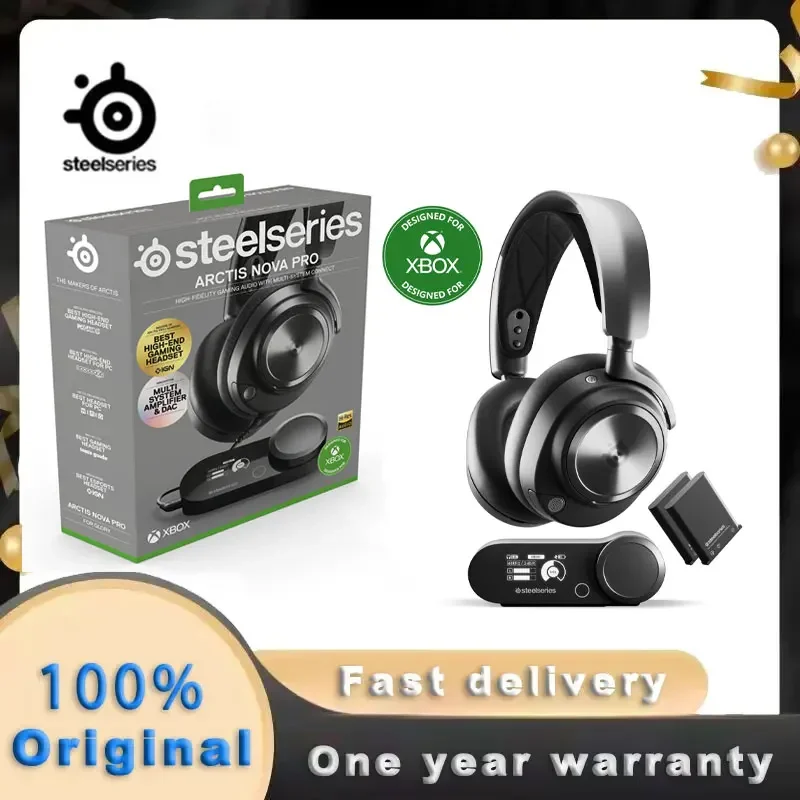 All New SteelSeries Arctis Nova Pro Xbox Wireless Gaming Headset Active Noise Cancellation Xbox, PC, PS5, PS4, Switch, Mobile
All New SteelSeries Arctis Nova Pro Xbox Wireless Gaming Headset Active Noise Cancellation Xbox, PC, PS5, PS4, Switch, Mobile