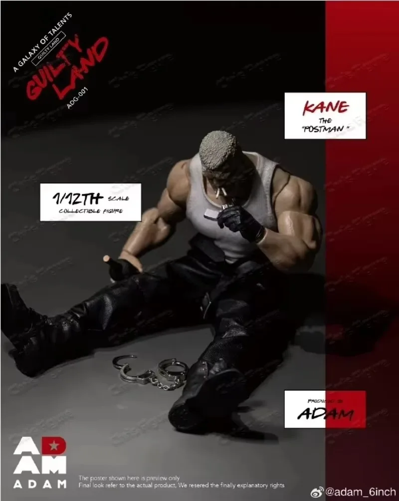 In Stock Genuine Muff Toys ADAM ADG-001 Guilty Land Postman Kane 1/12 Scale Action Figure Collectible Model Toy
In Stock Genuine Muff Toys ADAM ADG-001 Guilty Land Postman Kane 1/12 Scale Action Figure Collectible Model Toy