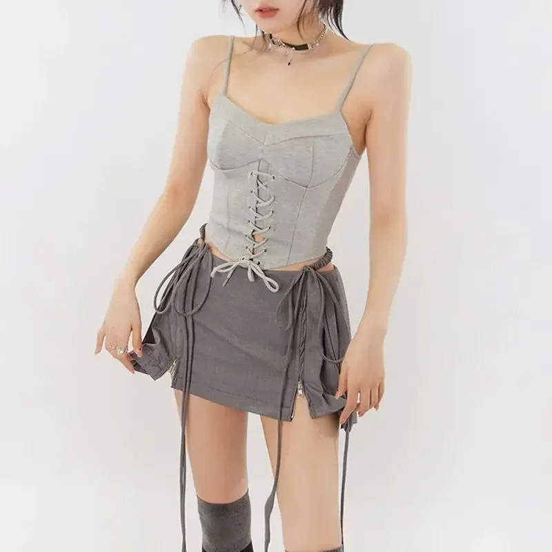 High Waist Women A-line Pleated Skirt Grey Suit Skirts Elegant Temperament Sweet Casual Spring Summer Korean Fashion
High Waist Women A-line Pleated Skirt Grey Suit Skirts Elegant Temperament Sweet Casual Spring Summer Korean Fashion