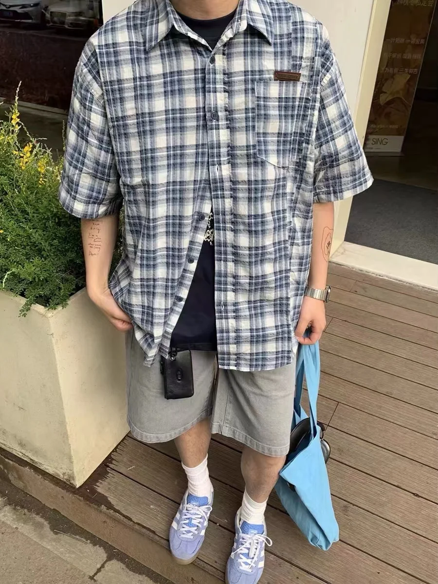 Американский Ретро Клетчатый Повседневный ort Sve Свободный Мужской irt Летний Тонкий Воротник Five-Quarter Sve Универсальный Воротник для пар
Американский Ретро Клетчатый Повседневный ort Sve Свободный Мужской irt Летний Тонкий Воротник Five-Quarter Sve Универсальный Воротник для пар