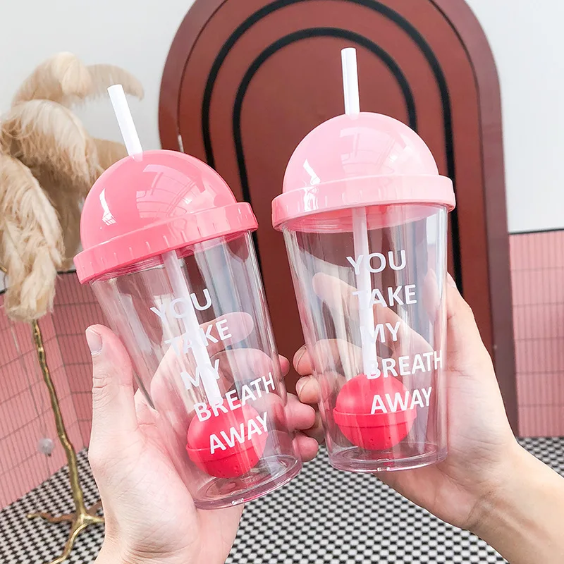 480ML Pink with Lid Girl Heart Straw Cup Soft Girl Cute Portable Portable Cup Student Water Cup Summer Milk Tea Plastic Cup
480ML Pink with Lid Girl Heart Straw Cup Soft Girl Cute Portable Portable Cup Student Water Cup Summer Milk Tea Plastic Cup