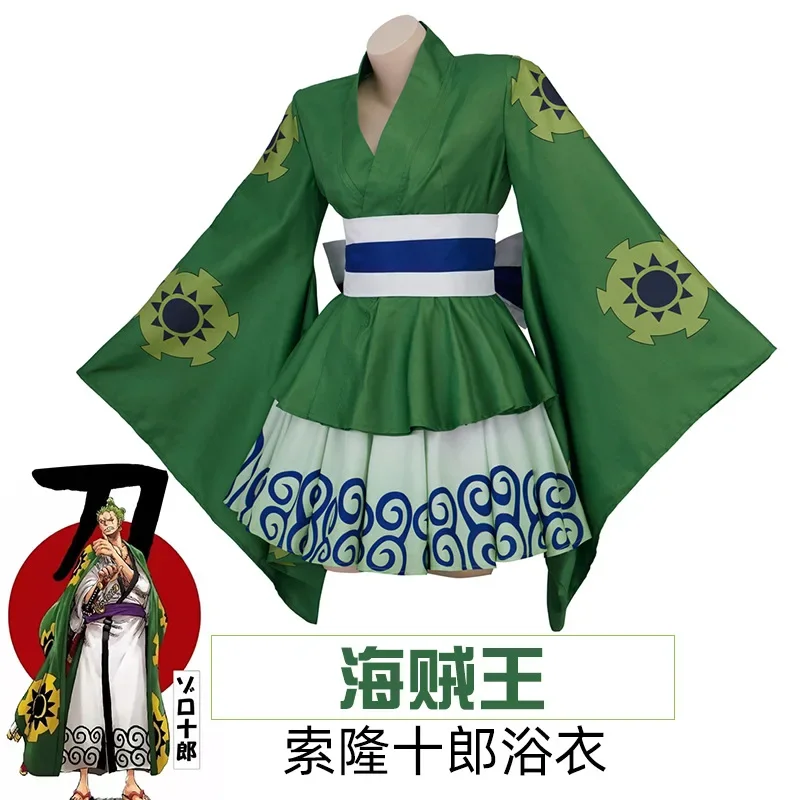 Anime Wano Kuni Country Roronoa Zoro Female Cosplay Costume Kimono Lolita Dress Outfits Halloween Carnival Party Suit for Women
Anime Wano Kuni Country Roronoa Zoro Female Cosplay Costume Kimono Lolita Dress Outfits Halloween Carnival Party Suit for Women
