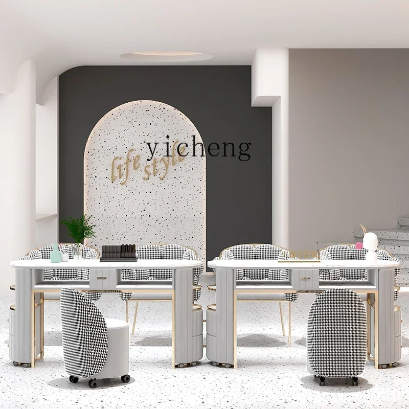 XL1 Internet celebrity manicure table and chair set light luxury nail salon decoration marble single table
XL1 Internet celebrity manicure table and chair set light luxury nail salon decoration marble single table