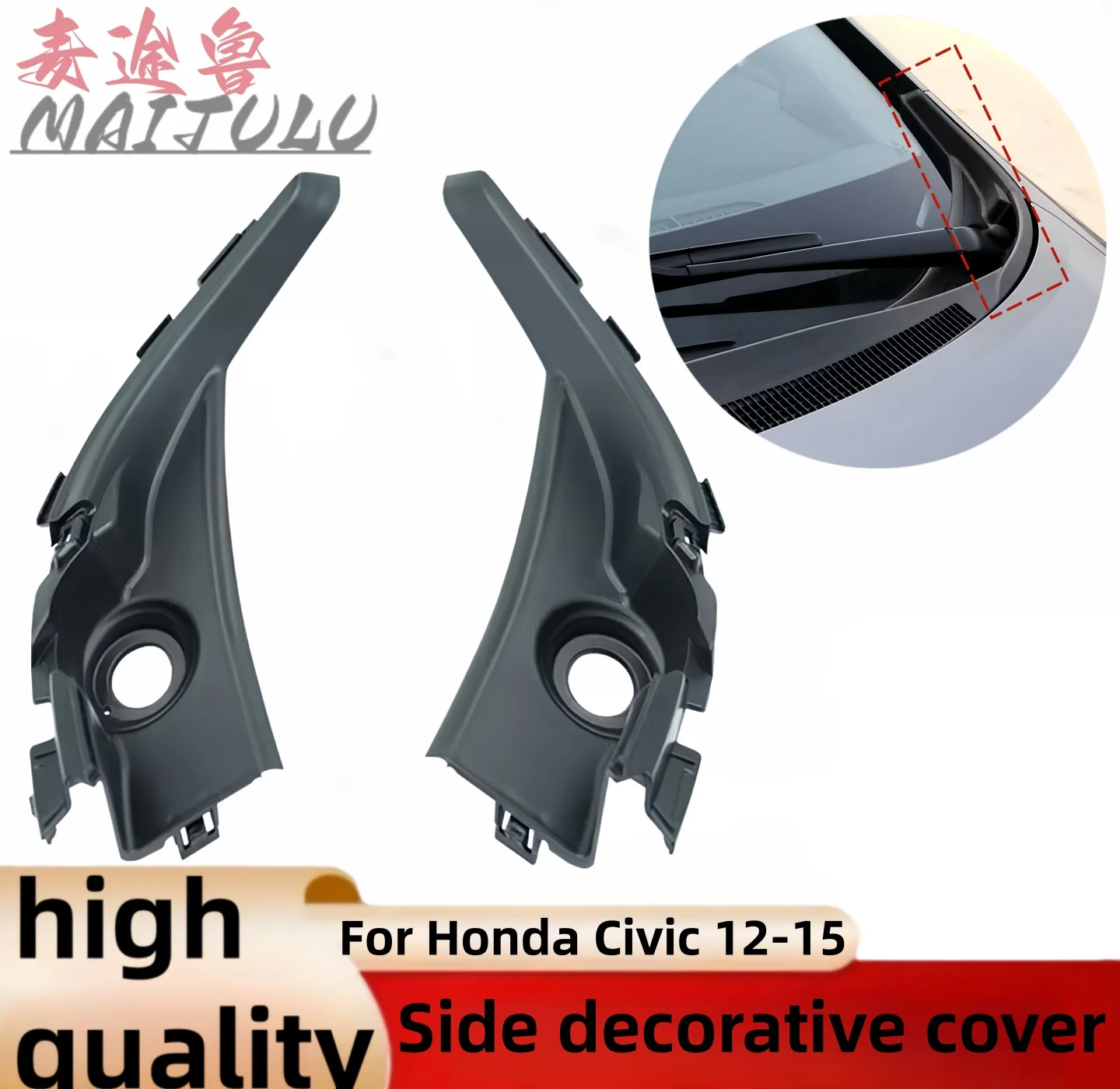 For Honda Civic 9th 2012 2013-2015 Car Front Windshield Wrap Corner Trim Wiper Side Trim Cover Lid 74210-TR0-A00 74220-TR0-A00
For Honda Civic 9th 2012 2013-2015 Car Front Windshield Wrap Corner Trim Wiper Side Trim Cover Lid 74210-TR0-A00 74220-TR0-A00