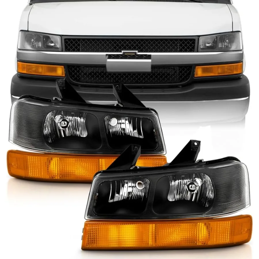 For 20032023 Chevy Express GMC Savana 1500 2500 3500 Van Headlights with Integrated Bumper Parking Signal Lamps Left and Right
For 20032023 Chevy Express GMC Savana 1500 2500 3500 Van Headlights with Integrated Bumper Parking Signal Lamps Left and Right