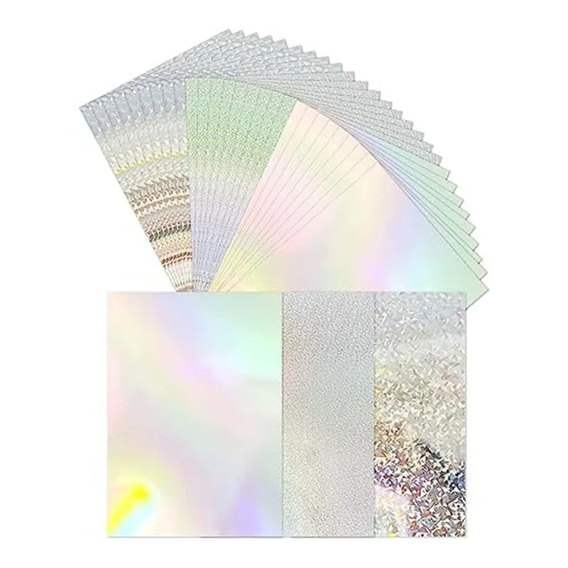 EYFL-30-Pack Metallic Holographic Cardstock Shiny Fluorescent A4 Thick Cardstock Mirror Paper for Card Making Scrapbooking
EYFL-30-Pack Metallic Holographic Cardstock Shiny Fluorescent A4 Thick Cardstock Mirror Paper for Card Making Scrapbooking