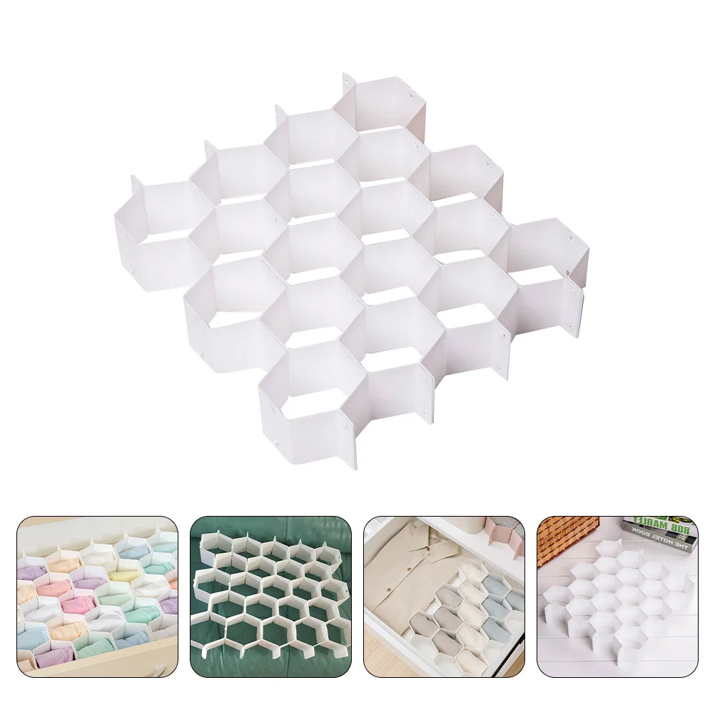 1pc Drawer Storage Box Organizer For Cosmetics Underwear Socks Sundries White Compact Space-Saving Container Honeycomb Style
1pc Drawer Storage Box Organizer For Cosmetics Underwear Socks Sundries White Compact Space-Saving Container Honeycomb Style