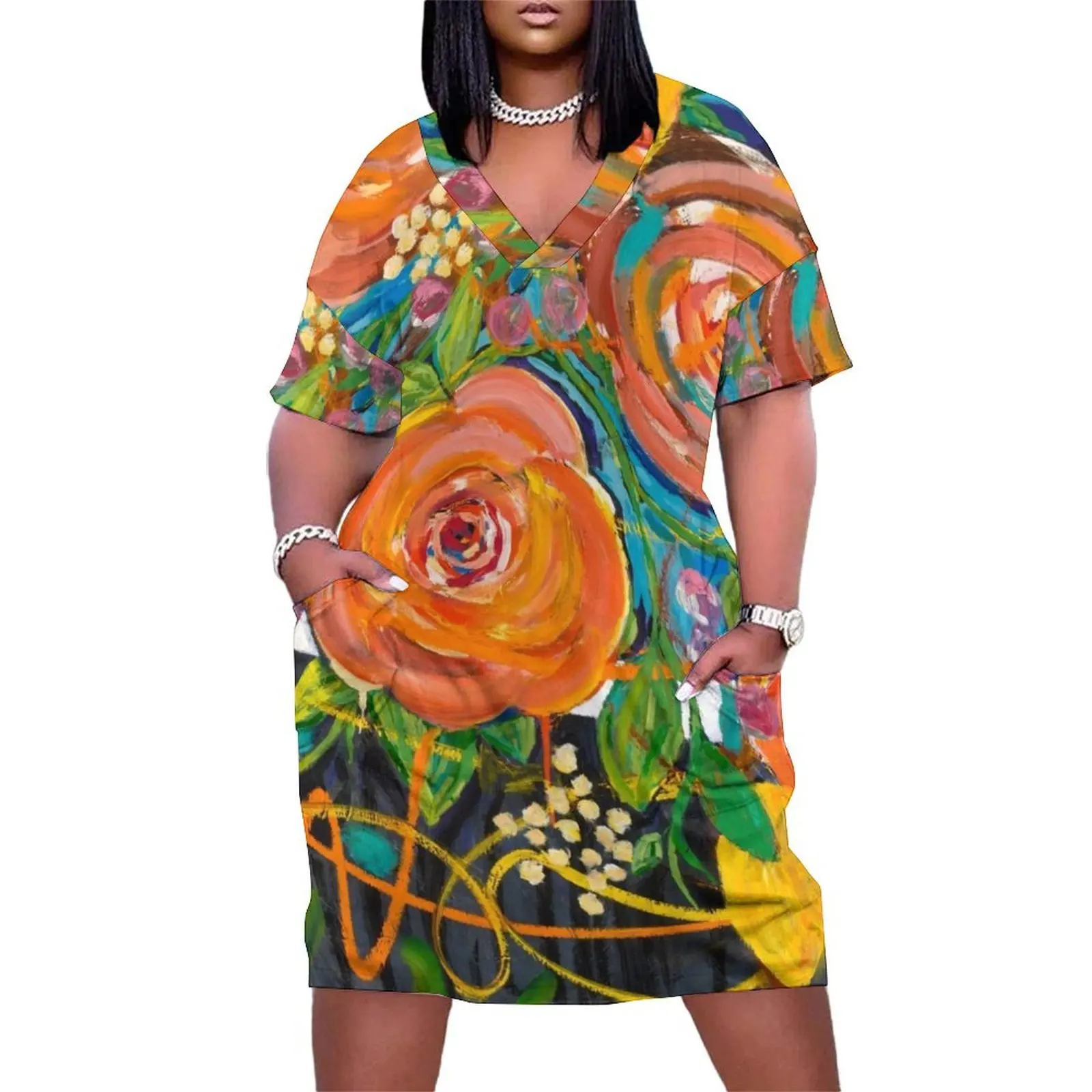 Flower Party Loose Pocket Dress Women's dress Party dresses for women elegant evening dresses for women 2025
Flower Party Loose Pocket Dress Women's dress Party dresses for women elegant evening dresses for women 2025