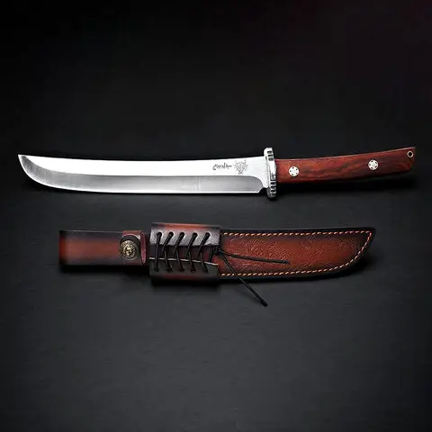 High-Hardness Meat cutter knife,fruit knife,EDC Convenient with Jacket, Fixed Blade, Multi-purpose cutting knife and BBQ Knife