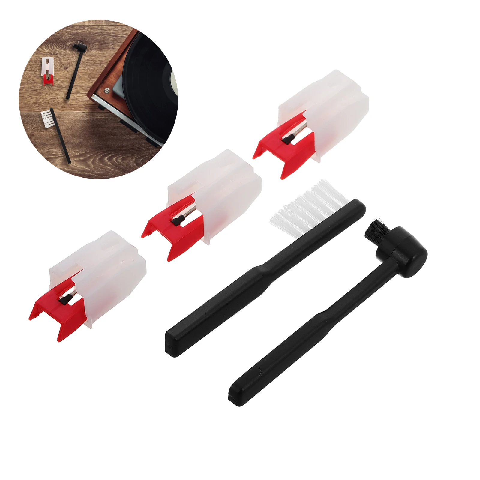 1 Set Turntable Stylus Replacement Vinyl Record Cleaning Brush High-Fidelity Phonograph Needle Clear Authentic Sound Vintage
1 Set Turntable Stylus Replacement Vinyl Record Cleaning Brush High-Fidelity Phonograph Needle Clear Authentic Sound Vintage