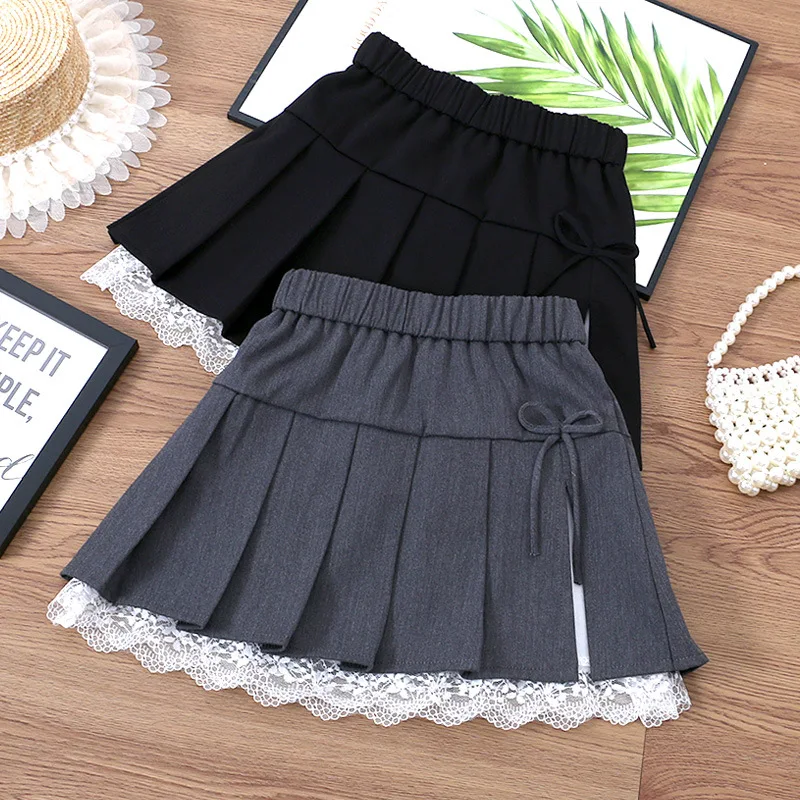 Черная юбка для девочек от 3 до 12 лет, одежда в иностранном стиле, серое кружево в студенческом стиле, новинка осени 202, однотонное плиссированное платье
Черная юбка для девочек от 3 до 12 лет, одежда в иностранном стиле, серое кружево в студенческом стиле, новинка осени 202, однотонное плиссированное платье