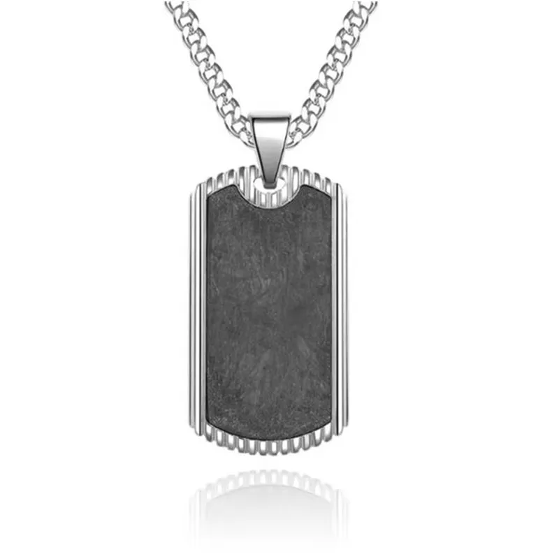 Stainless Steel Silver Color Dog Tag Pendant Plate Army Biker Chain Necklace For Men
Stainless Steel Silver Color Dog Tag Pendant Plate Army Biker Chain Necklace For Men