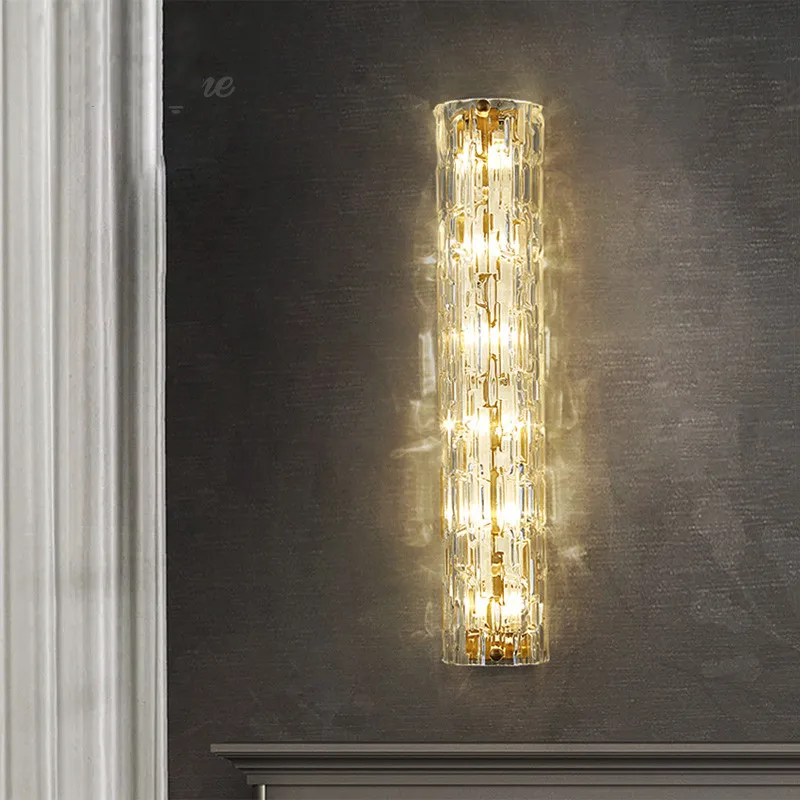 Copper long strip wall light bedroom bedside lamp living room background wall lamp crystal light luxury wall lamp
Copper long strip wall light bedroom bedside lamp living room background wall lamp crystal light luxury wall lamp