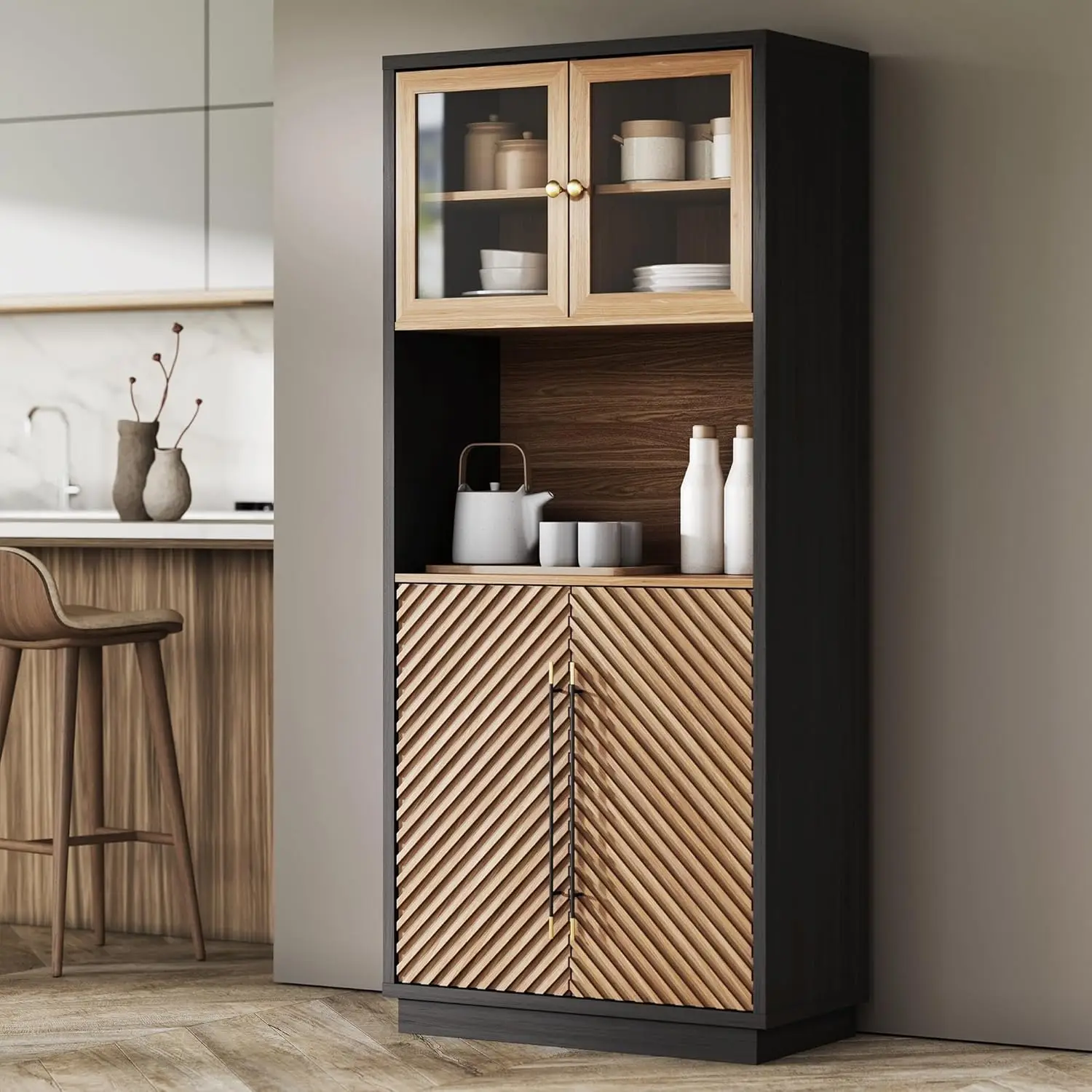 Высокий кухонный шкаф-комод, отдельно стоящий, для хранения на кухне, с регулируемыми полками, экономия места, на заказ
Высокий кухонный шкаф-комод, отдельно стоящий, для хранения на кухне, с регулируемыми полками, экономия места, на заказ