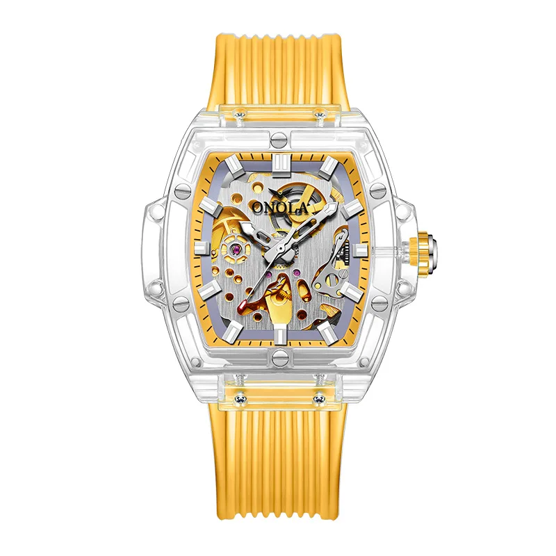 ONOLA Watch For Men Ladies Fashion Wristwatch Automatic Square Hollow Casual Waterproof Transparency Mechanic Watches
ONOLA Watch For Men Ladies Fashion Wristwatch Automatic Square Hollow Casual Waterproof Transparency Mechanic Watches