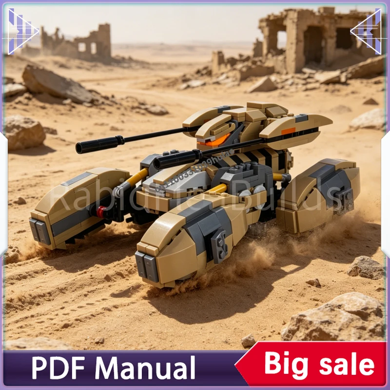 MOC Tracked Battle Tank Bricks Kit, Futuristic Armored Assault Vehicle with Open Cockpit, Fine Details for Adult Hobbyists
MOC Tracked Battle Tank Bricks Kit, Futuristic Armored Assault Vehicle with Open Cockpit, Fine Details for Adult Hobbyists
